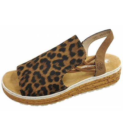 Rieker Sandalette in multi leo braun