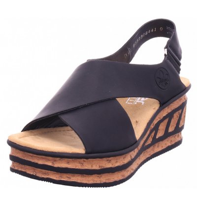 Rieker Pantolette in schwarz