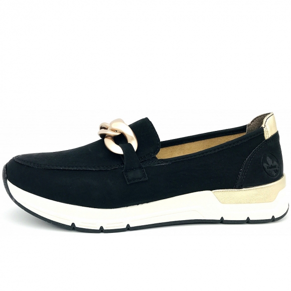 Rieker Slipper in schwarz