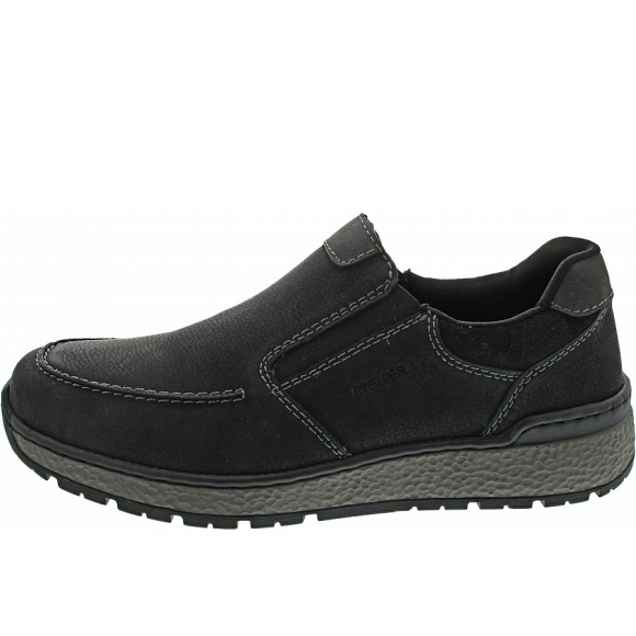 Rieker Slipper in schwarz/schwarz/schwarz