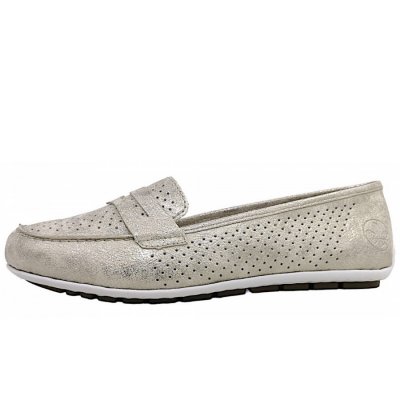Rieker Aleria Slipper in 60- Beige/Gold