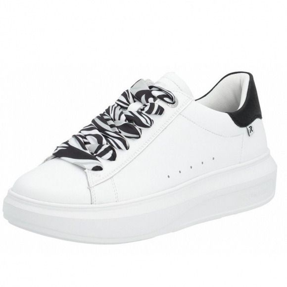 Rieker Revolution Sneaker in weiss schwarz