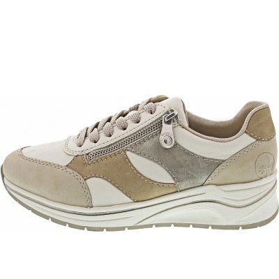 Rieker Sneaker low in perle-porzellan-marble-pe