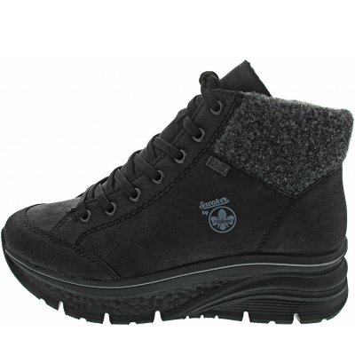 Rieker Schnürstiefel in schwarz-anthrazit