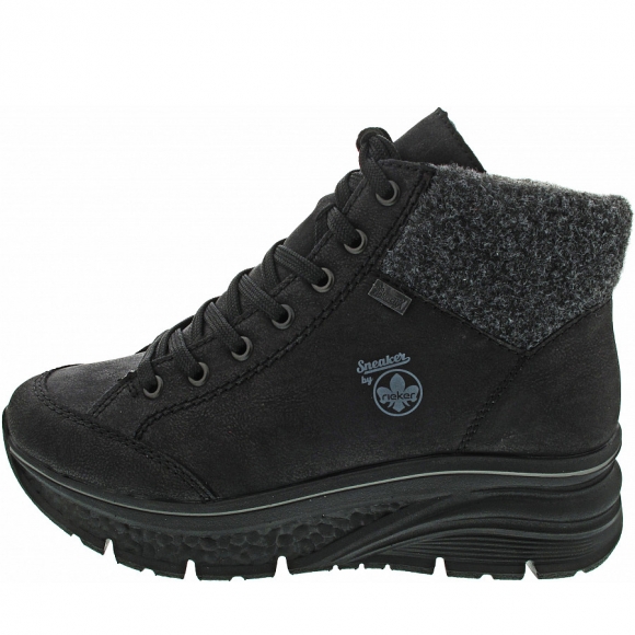 Rieker Schnürstiefel in schwarz-anthrazit