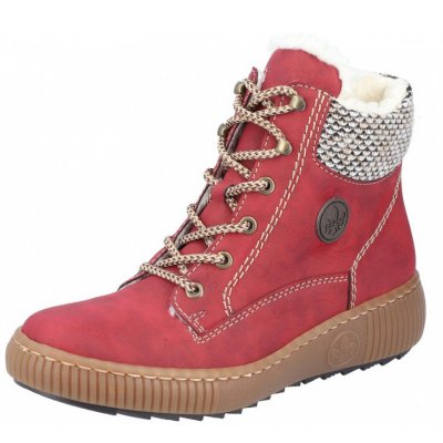 Rieker Schnürstiefel in rot