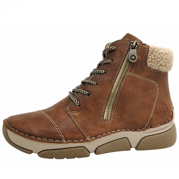 Rieker Schnürstiefel in zimt/lehm 24