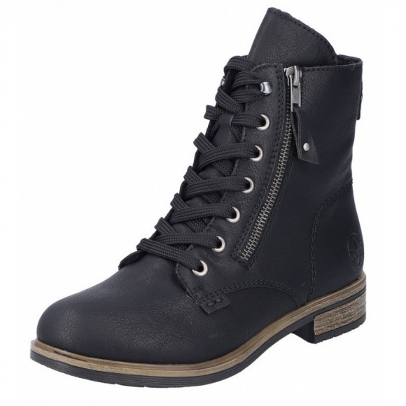 Rieker Schnürstiefel in schwarz