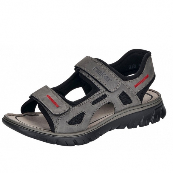 Rieker Sandale in cenere/ grau/ blk