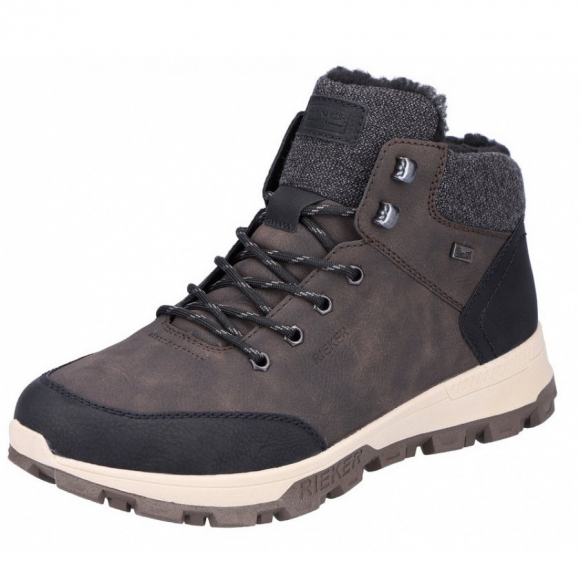 Rieker Schnürstiefel in schwarz moro granit
