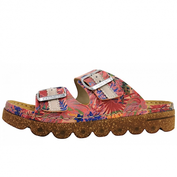 Rieker Pantolette in multi rosa 90