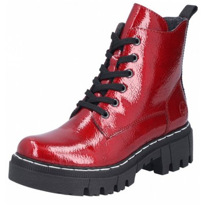 Rieker Schnürstiefel in rot