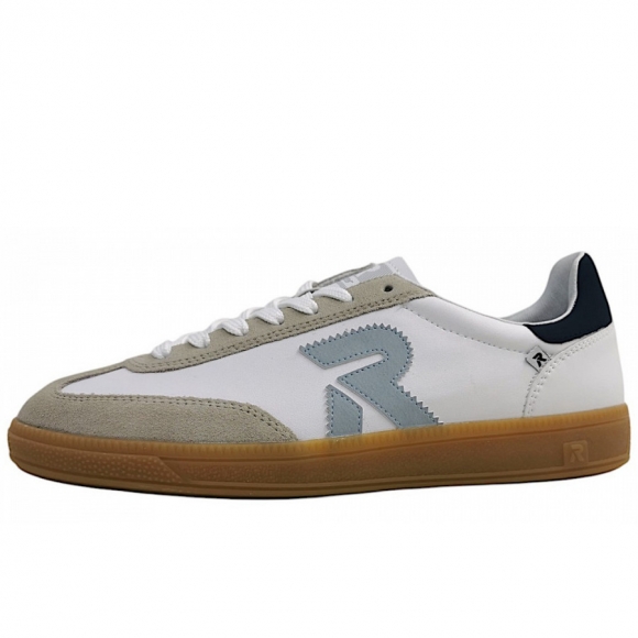 Rieker Samira/Manila/Alburi sportlicher Schnürer in quarz/weiß/bleu/ozean 82