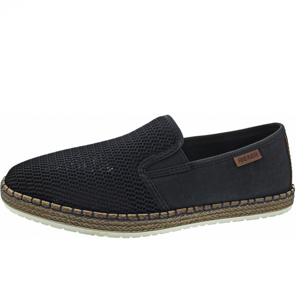Rieker Slipper in navy/pazifik/amarett