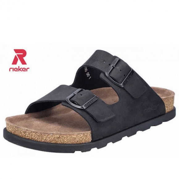 Rieker Pantolette in schwarz