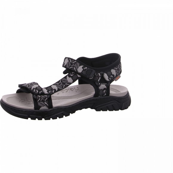 Rieker Sandale in 00 schwarz grau