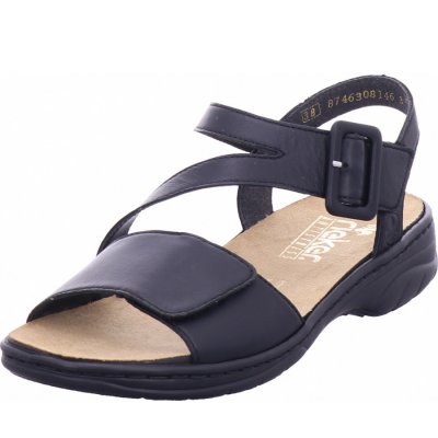 Rieker fsk damen sandalen Sandalette in schwarz