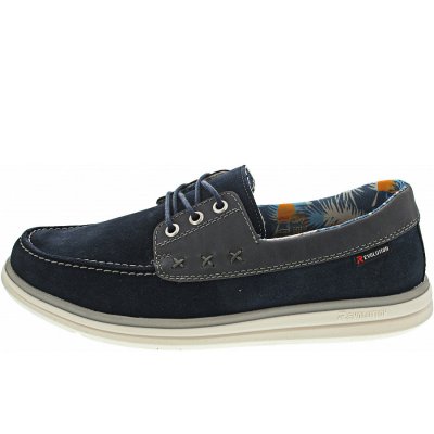 Rieker Slipper in blau kombi