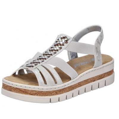 Rieker Sandale in silber