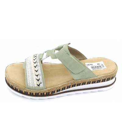 Rieker fsk damen sandalen Pantolette in grün