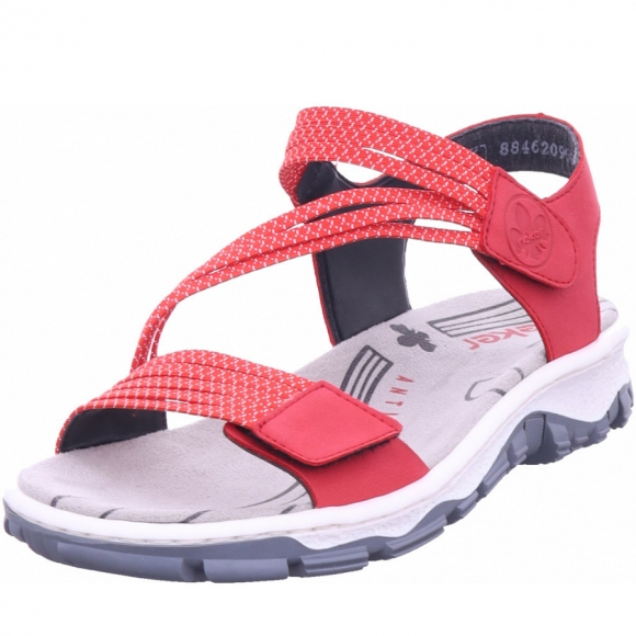 Rieker damen sandalen Sandalette in rot
