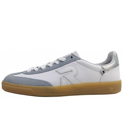 Rieker Samira/Manila/Alburi sportlicher Schnürer in 84 bleu/weiss/perlmutt
