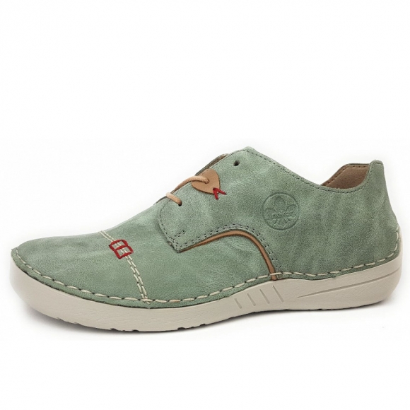Rieker Sneaker in 52 mint/beige