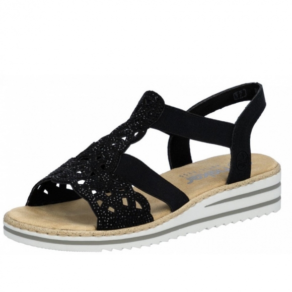 Rieker Sandalette in schwarz