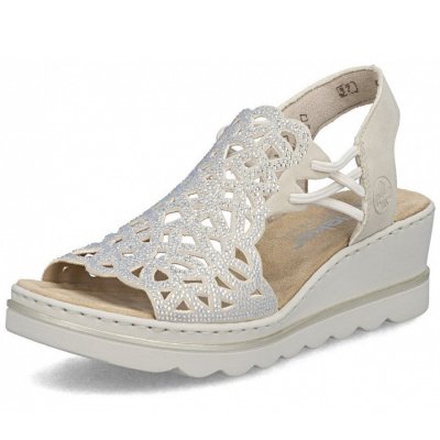 Rieker Sandale in beige glitzer