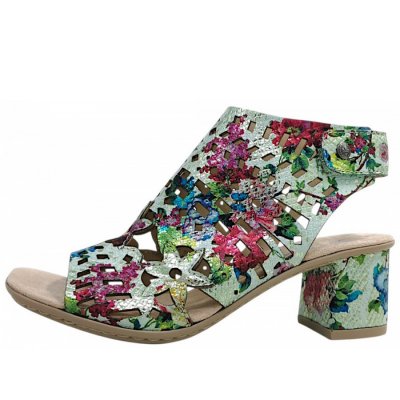Rieker 6478092 647 Sandalette in mint-multi 92