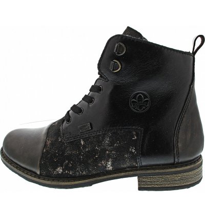 Rieker Schnürstiefel in antik-schwarz-schwarz
