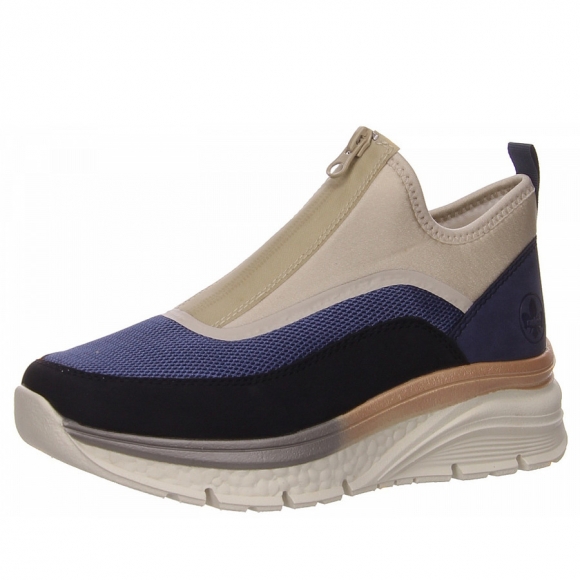 Rieker Sneaker in blau kombi.