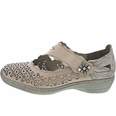 Rieker Ballerina in beige combi