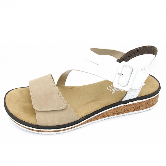 Rieker fsk damen sandalen Sandalette in beige