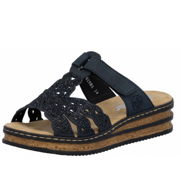 Rieker Pantolette in schwarz