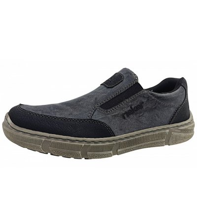 Rieker Slipper in 45 schwarz/graphit Rieker Slipper in 45 schwarz/graphit