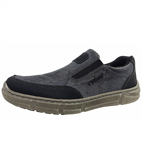 Rieker Slipper in 45 schwarz/graphit