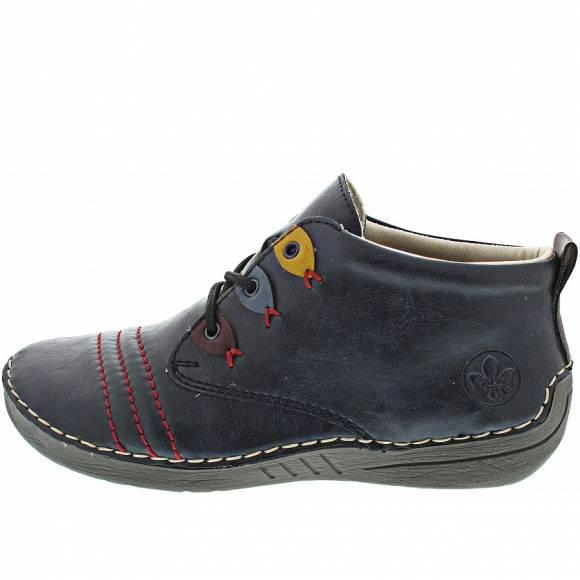 Rieker Schnürstiefel in pazifik-wine-royal-honig