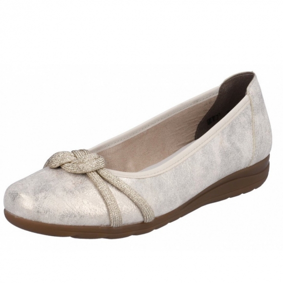 Rieker Ballerina in beige gold