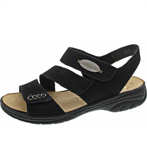 Rieker Sandale in schwarz/cement
