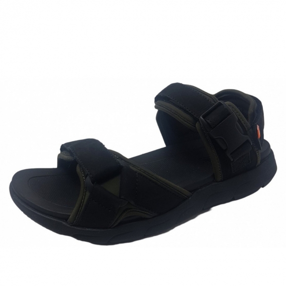 Rieker Evolution Sandale in schwarz pesto schwarz