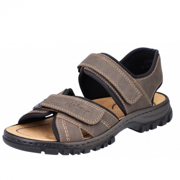 Rieker Sandale in tabac schwarz