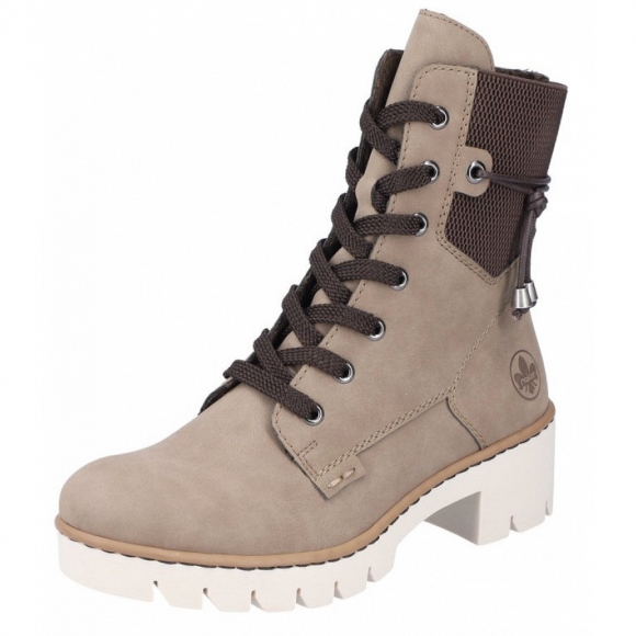 Rieker Schnürstiefel in leinen brown