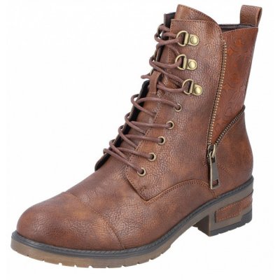 Rieker Schnürstiefel in sherry cognac