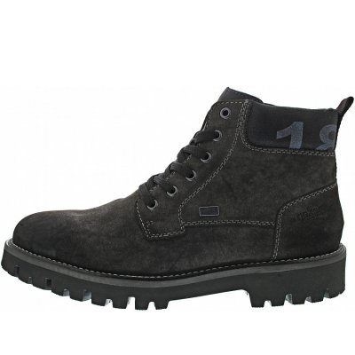 Rieker Schnürstiefelette in anthrazit/schwarz