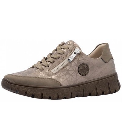 Rieker bequeme Schnürer in beige