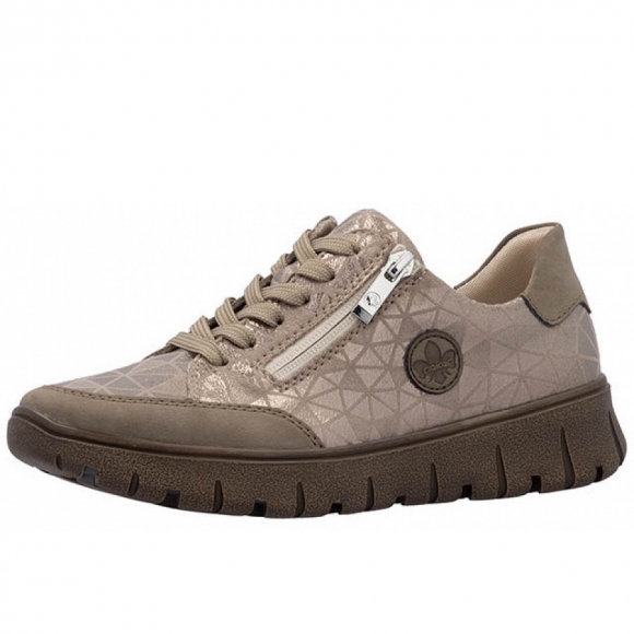 Rieker bequeme Schnürer in beige
