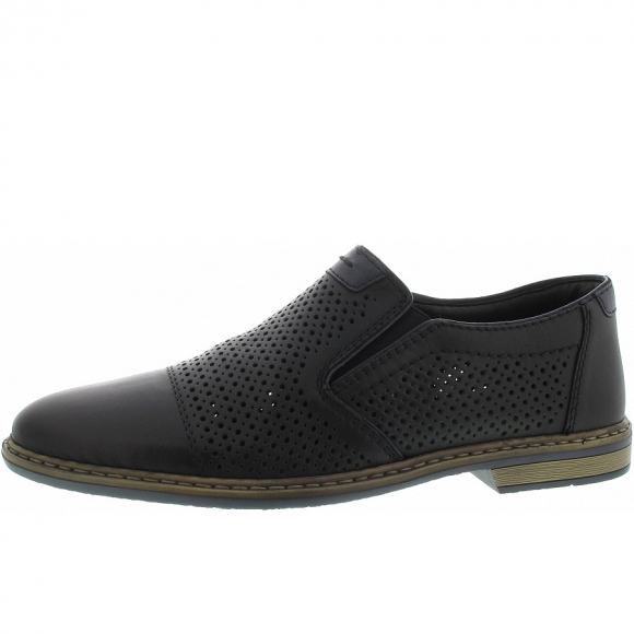 Rieker Slipper in NERO/ROYAL