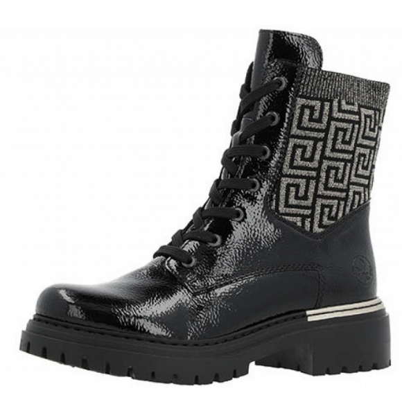 Rieker Schnürstiefel in schwarz