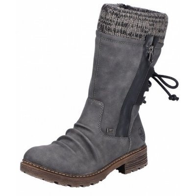 Rieker Schaftstiefel in anthrazit schwarz WF